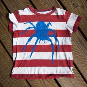 Mini Boden Striped Spider T Shirt Size 5 - 6 years